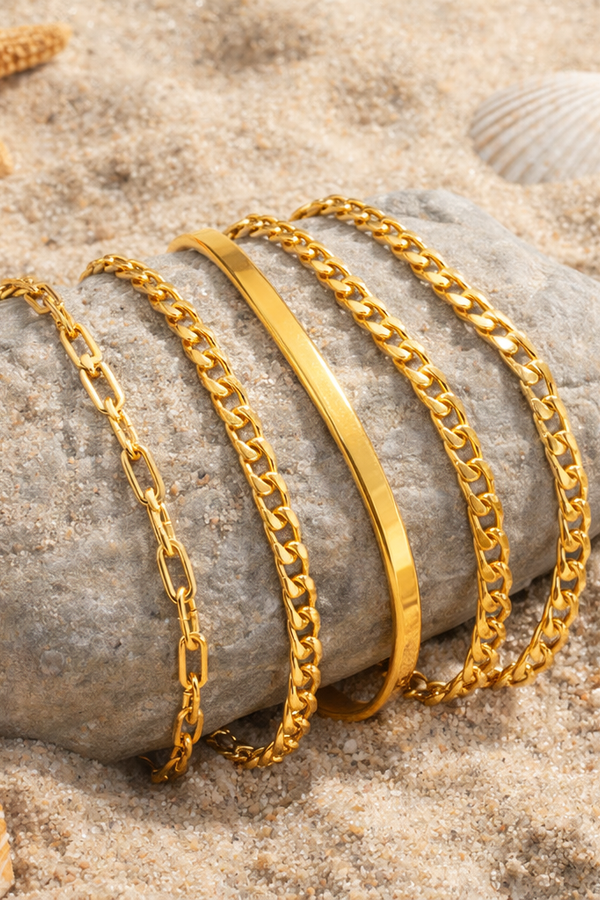 Zoey - Bracelet-Set | Gold