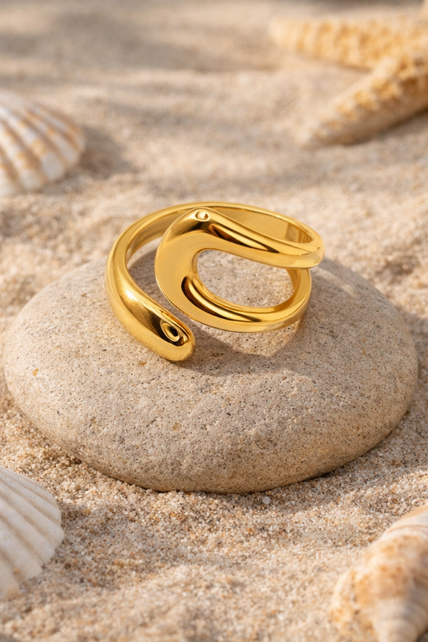 Iris – Open wrap golden minimal