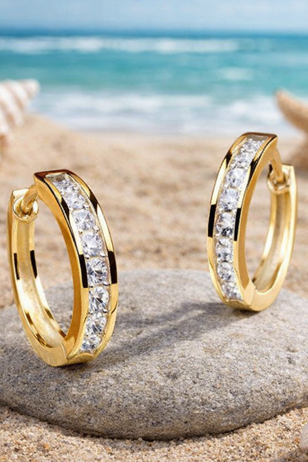 Summer – Golden hoop radiant sparkle