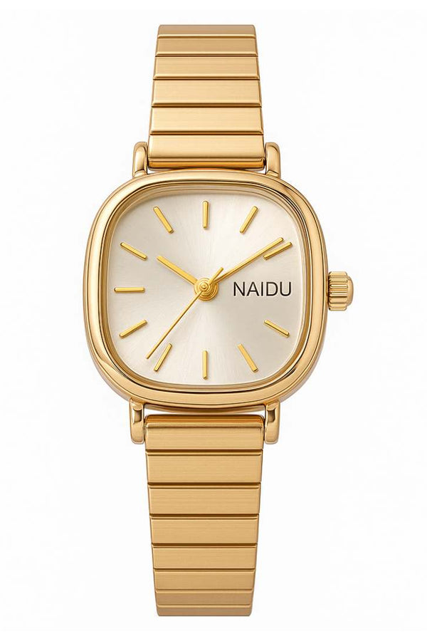 Julia – modern minimal shine in gold